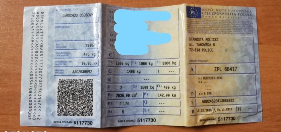 Mercedes-Benz Klasa B cena 23400 przebieg: 169000, rok produkcji 2005 z Dolsk małe 407